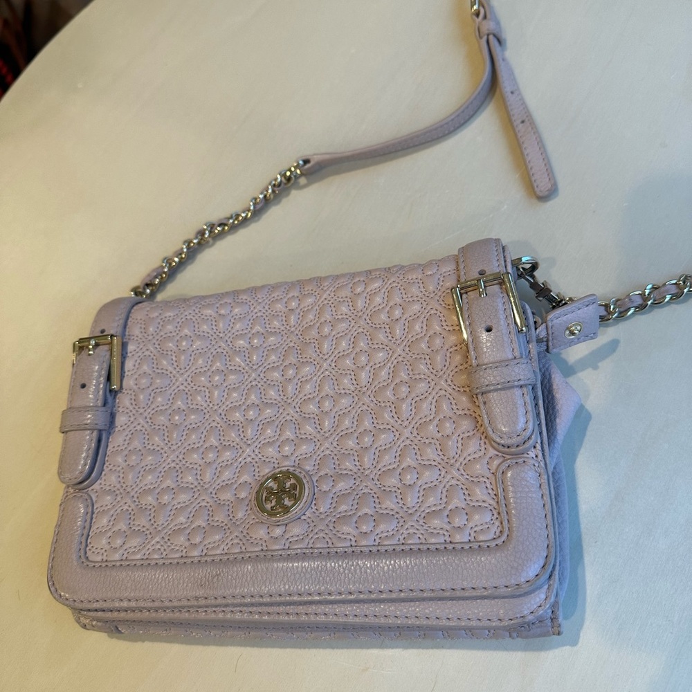 Tory Burch Bloom Crossbody bag in light pink